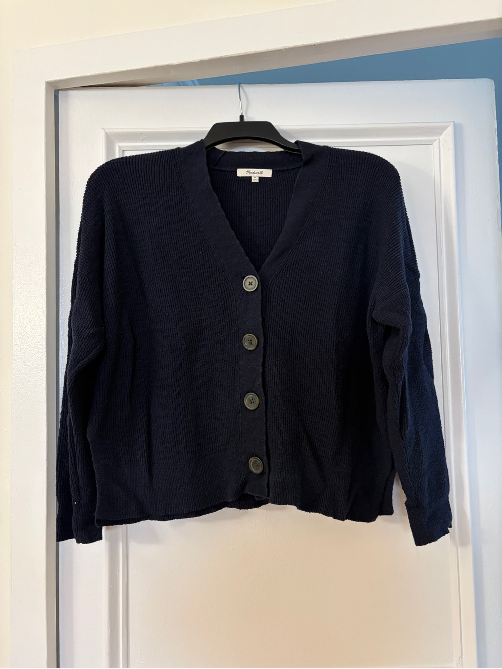 Madewell Button-Front Knit Cardigan Sweater
